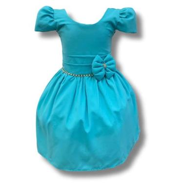 Imagem de Vestido Infantil Daminha Casamento Batizado Aniversário Luxo - Bento E