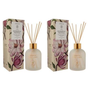 Imagem de Kit 02 Difusores de Perfume Magnólia Pacífica 200ml Arabesc Lenvie - L