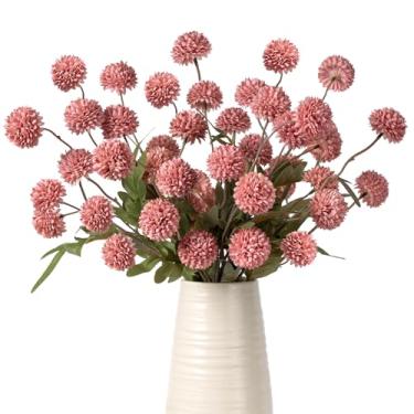 Imagem de ENALGRE Plantas falsas flores artificiais, 10 peças, simulação de crisântemo pequeno, 51 cm, hastes artificiais para vasos, hastes de flores falsas, flores de seda para buquês faça você mesmo