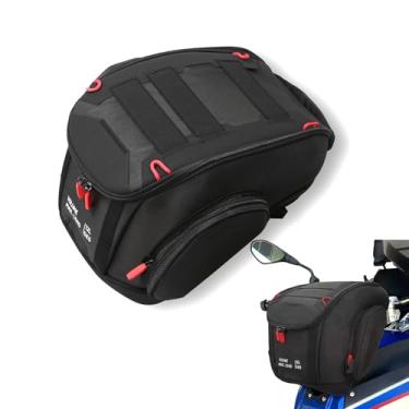 Imagem de ASCSAPX Bolsa de armazenamento de viagem de motocicleta 12L à prova d'água para tanque de combustível R1300GS Adventure R 1300 GS ADV 2024 2025 nylon preto mochila portátil frontal ferramentas bolsas