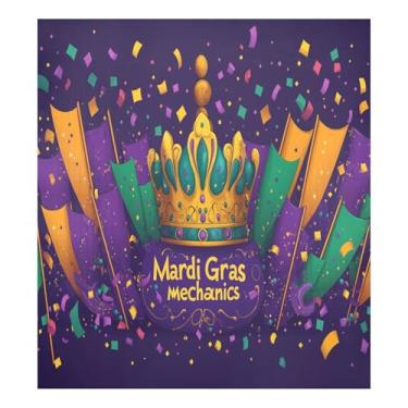 Imagem de Blueangle Capa de ímã de lava-louças de coroa de carnaval, decoração de capa de lava-louças frontal, adesivos de eletrodomésticos, adesivos de eletrodomésticos, 58 cm C x 66 cm adesivo magnético