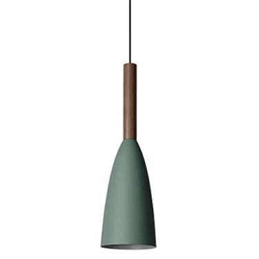 Imagem de Luminária de teto suspensa para ilha de cozinha, luminária pendente interna | Lustre nórdico moderno com uma chama para mesa de restaurante, bar ou loft | Luminária com cúpula de alumínio -