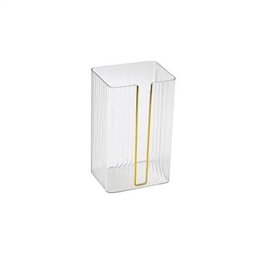 Imagem de Suporte de caixa de lenços de papel para pendurar na parede, porta-lenços úmidos, caixa de armazenamento de papel de guardanapo, banheiro, suporte de cozinha, capa de lenço facial (C)