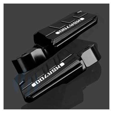 Imagem de Anti-derrapante Para xsr900 xsr 900 2017-2022 2018 2019 2020 2021 cnc alumínio traseiro passageiro pé peg apoio para os pés(Preto)