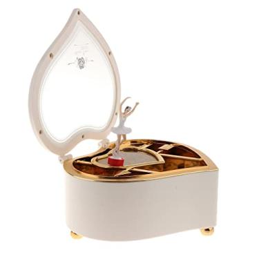 Imagem de Ｂｅｓｇａ Caixa de Música de Gramofone Retrô Modelo Fonógrafo Caixa de Música para Cima, Branco, Tamanho real