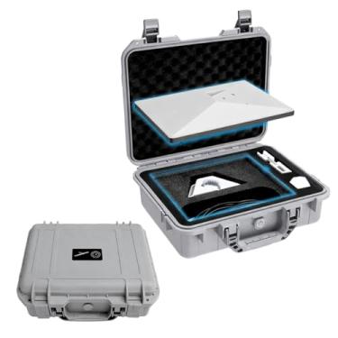 Imagem de Case Rígida para Antena Starlink Mini, Mala de Transporte Cinza com Espuma EVA, Proteção Completa, Plástico Resistente