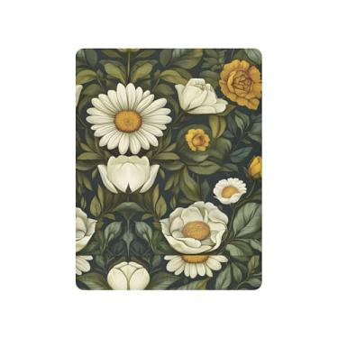 Imagem de xigua Lençol de berço floral vintage para meninas e meninos, macio e respirável, adequado para berço padrão e cama infantil 68,5 x 99 cm