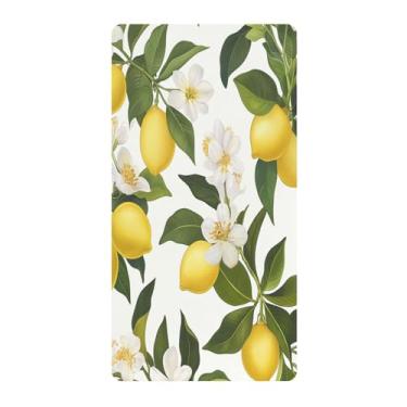 Imagem de Blueangle Lençol de berço padrão para berço infantil - Lençóis de algodão macio e respirável com limoeiro (204)