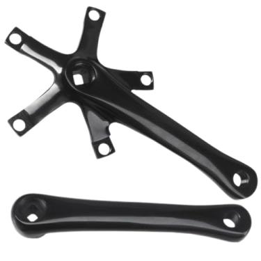 Imagem de 130 Manivela cônica quadrada para bicicleta dobrável 1 par de manivelas de bicicleta de liga de alumínio de 165 mm conjunto de braços de manivela para bicicleta de estrada peças de reparo