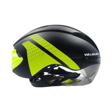 Imagem de Capacete De Bicicleta Unissex Com Lentes Substituíveis Para Competição