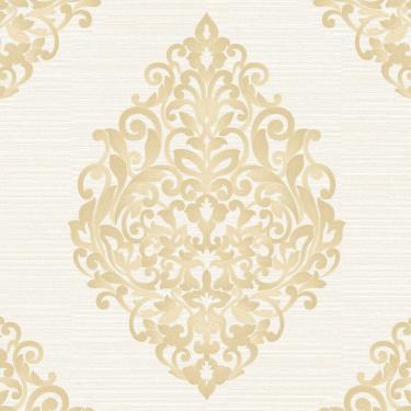 Imagem de Papel de Parede Fiesta Modern Arranjo Damask Dourado 533081 Fiesta Modern 533081