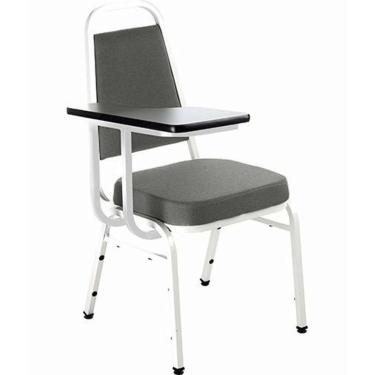 Imagem de Cadeira Universitária Empilhável Linha Hotel Plus Cinza