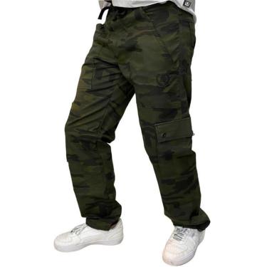 Imagem de Calça Tradicional Reta Cargo CAMUFLADA Street Crew-Unissex