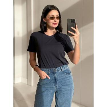 Imagem de Camiseta Sorona Confortável e Sustentável - no-brand, G, Preto