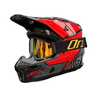Imagem de Capacete De Motocicleta Offroad Para Downhill, Integral, Para Rally E 
