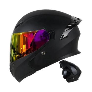 Imagem de Capacete De Motocicleta Unissex Com Proteção Total Para O Rosto, Uchoo