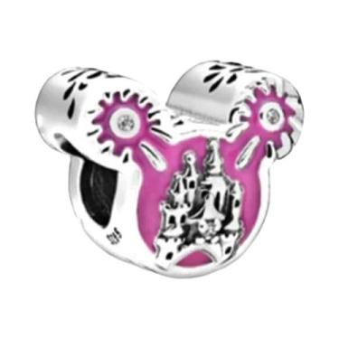 Imagem de Pingentes De Formatura Mickey E Minnie Em Prata Esterlina 925, Contas 