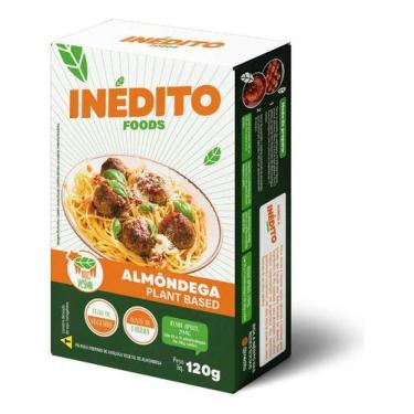 Imagem de Pó Preparo Almôndega Plant Based Vegano 120g Inédito Foods - lowçucar