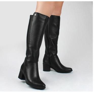 Imagem de Bota Cano Longo Bottero Couro Legitimo Ziper Ultraconforto  346903, 37