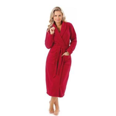 Imagem de Roupão Feminino Longo Soft - Sogni Belli, M, Vermelho