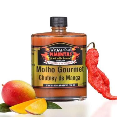 Imagem de Molho Gourmet Sabor Chutney De Manga Vidro 100 ml - Viciado Em Pimenta