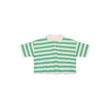 Imagem de Blusa polo infantil menina listrada Brandili-Feminino
