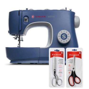 Imagem de Kit Máquina de Costura M3335 + Tesoura 10" Tecido e Tesoura Multiuso P