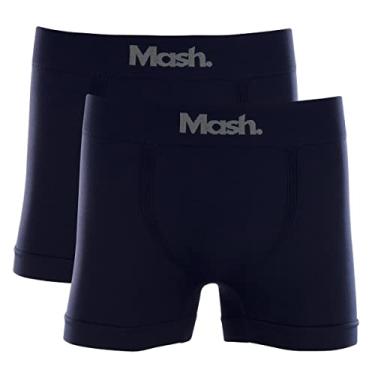 Imagem de Kit 2 Cuecas Boxer Micr S/Cost, Mash, Masculino, Azul Marinho/Azul Marinho, G