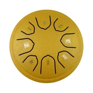 Imagem de Tambor De Língua De Aço Mini De 4.5 Polegadas Com 8 Tons, Com Baquetas