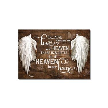 Imagem de Quadro: pintura de parede, pintura de asas de anjo, citação 40x60cm