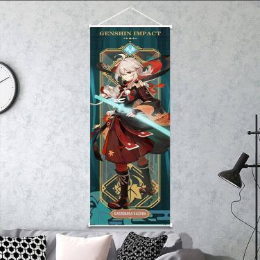 Imagem de Pôster de arte de parede Scroll Genshin Impact Kaedehara Kazuha