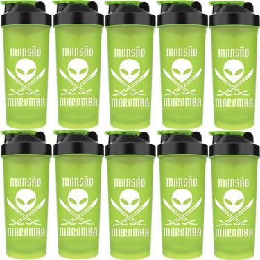 Imagem de Kit 10X Coqueteleira Diabo Verde Mansão Maromba - 600ml Verde - FTW-Masculino