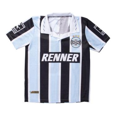 Imagem de Camiseta Juvenil Betel Grêmio Retrô Libertadores 1995 Azul-Masculino