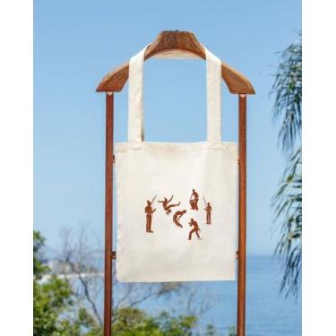 Imagem de Ecobag Tipo Premium Vertical Com Fole Linha Algodão Capoeira - Ogbon