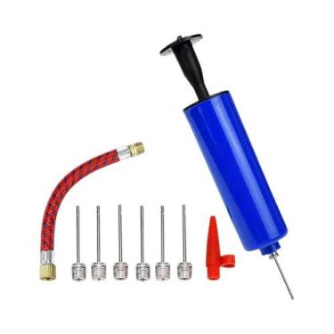 Imagem de Bomba De Ar Portátil Com Mangueira Flexível Para Inflar Bolas De Basqu