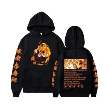 Imagem de Moletom Feminino plus Size Harajuku Demon Slayer Nezuko Com Estampa Gr