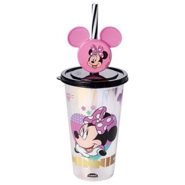 Imagem de Copo com Pingente Minnie Mouse Holográfico 500ml 17536 - Plasútil - PL
