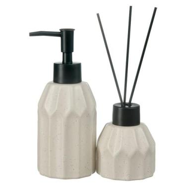 Imagem de Kit Lavabo Difusor 2 Peças Aromatizador de Ambiente Dispenser Líquido 