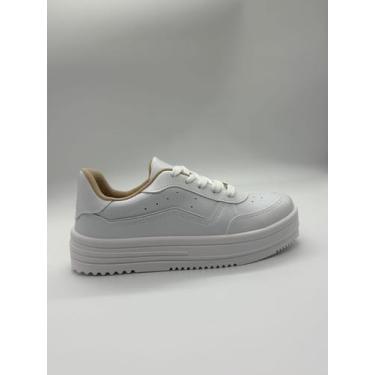 Imagem de Tênis feminino moleca 5782.316 glamour, Branco, 37