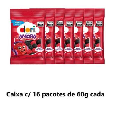 Imagem de Caixa Regaliz Gelatina Amora 16x60gr (16036) - Dori