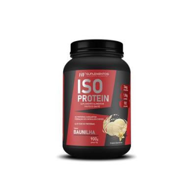 Imagem de Whey isolado protein baunilha 900g hf suplementos - HF SUPLEMENTS