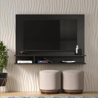 Imagem de Painel Pra Tv Sala/Quarto Até 50 Polegadas Smart Plus Milão - PRETO - 