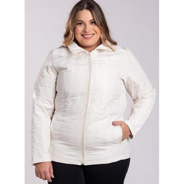 Imagem de Jaqueta Feminina Plus Size Matelasse Dublado Fechamento Zíper - Serena-Feminino