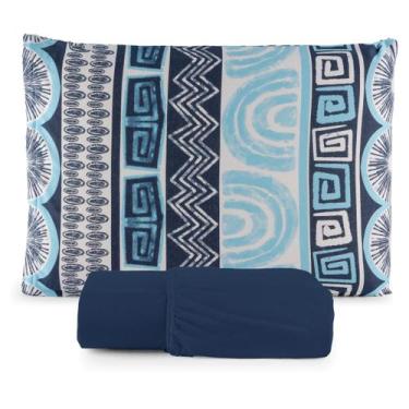 Imagem de Jogo de Lençol Solteiro Malha 100% Algodão 02 Peças Com Elástico - Mal