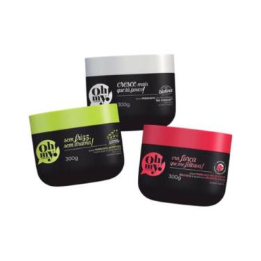 Imagem de Cronograma Capilar Oh My Cabelos Fracos 3 Máscaras de 300g - Oh My!