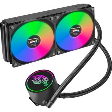 Imagem de WaterCooler Kmex WAC6 240mm Preto Intel AMD Led Multicolor - K-mex, Pr