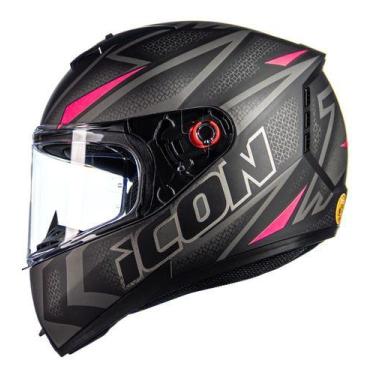 Imagem de Capacete Moto Fechado Peels Icon Fast Preto Fosco, Preto Fosco Com Ros
