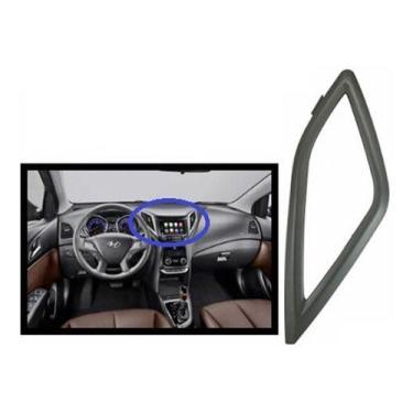 Imagem de Aro Difusor de Ar/Central HB20, HB20S, HB20X 2012/2020 - PRATA - L.D -