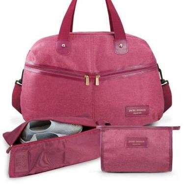 Imagem de Bolsa De Viagem/ Academia, Necessaire Envelope, Porta Sapatos - Jacki 