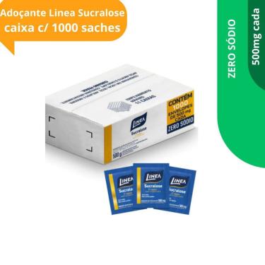 Imagem de Adoçante Linea Sucralose Em Pó Sache Cx Com 1000 Envelopes